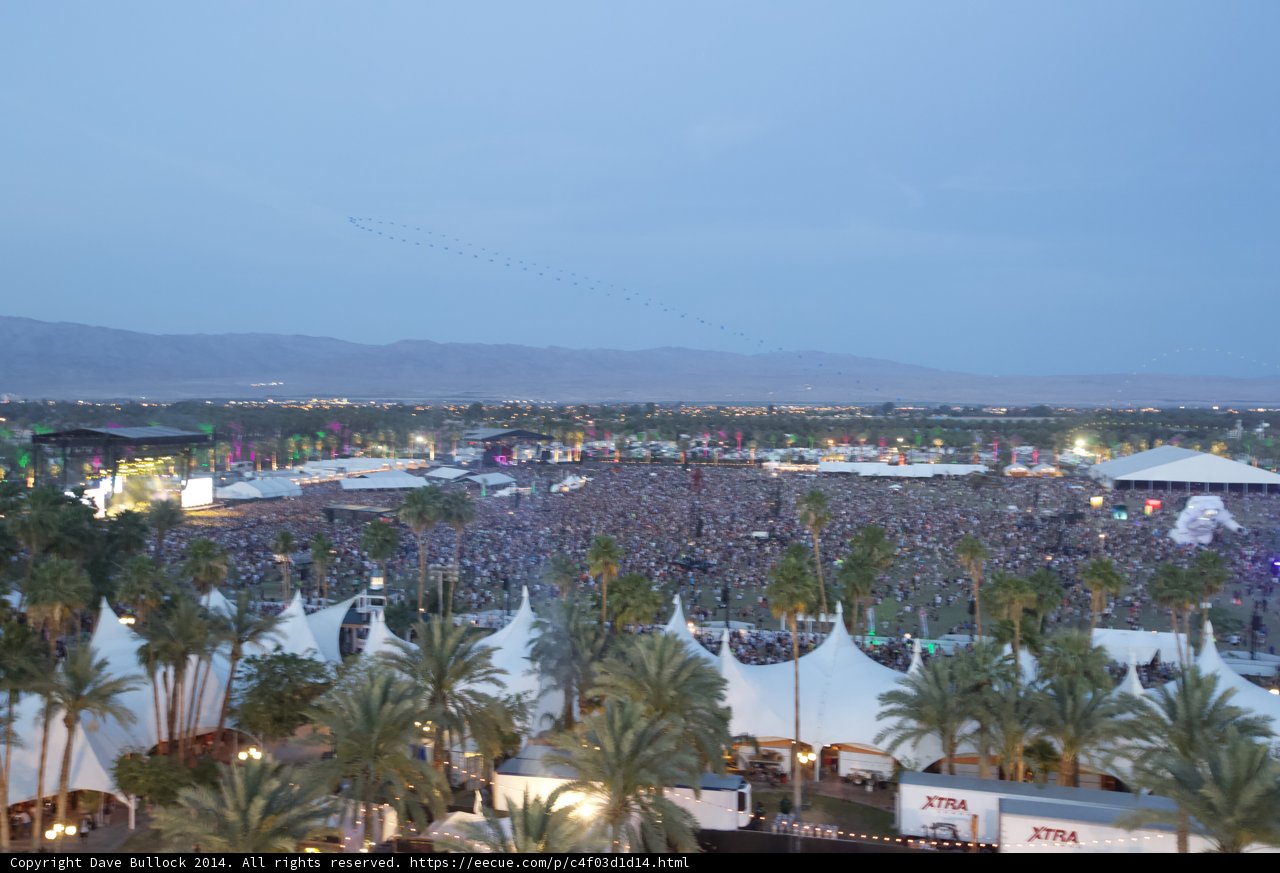 A Bird's Eye View of the Coachella Crowd