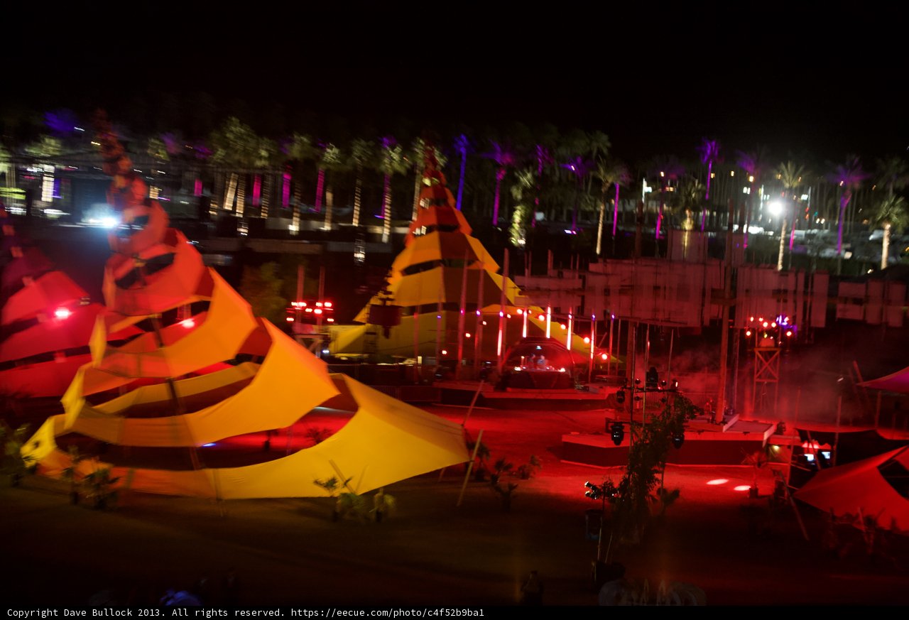 Glowing Circus Tent at Coachella
