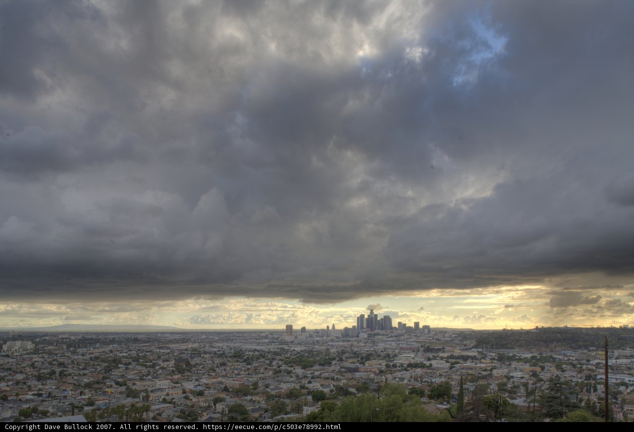Urban Horizon at Sunset