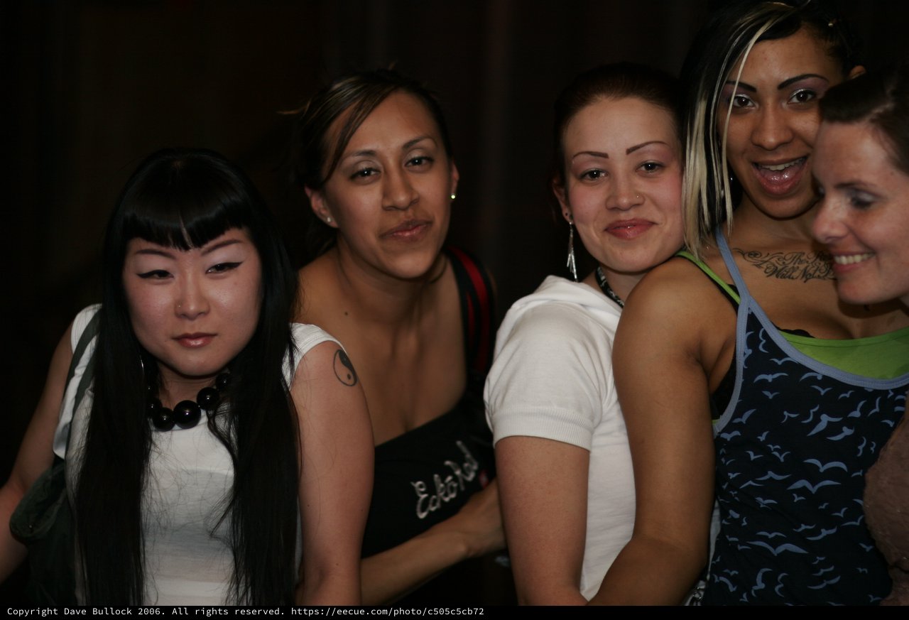 Four Women Celebrate at Nightclub Event Together