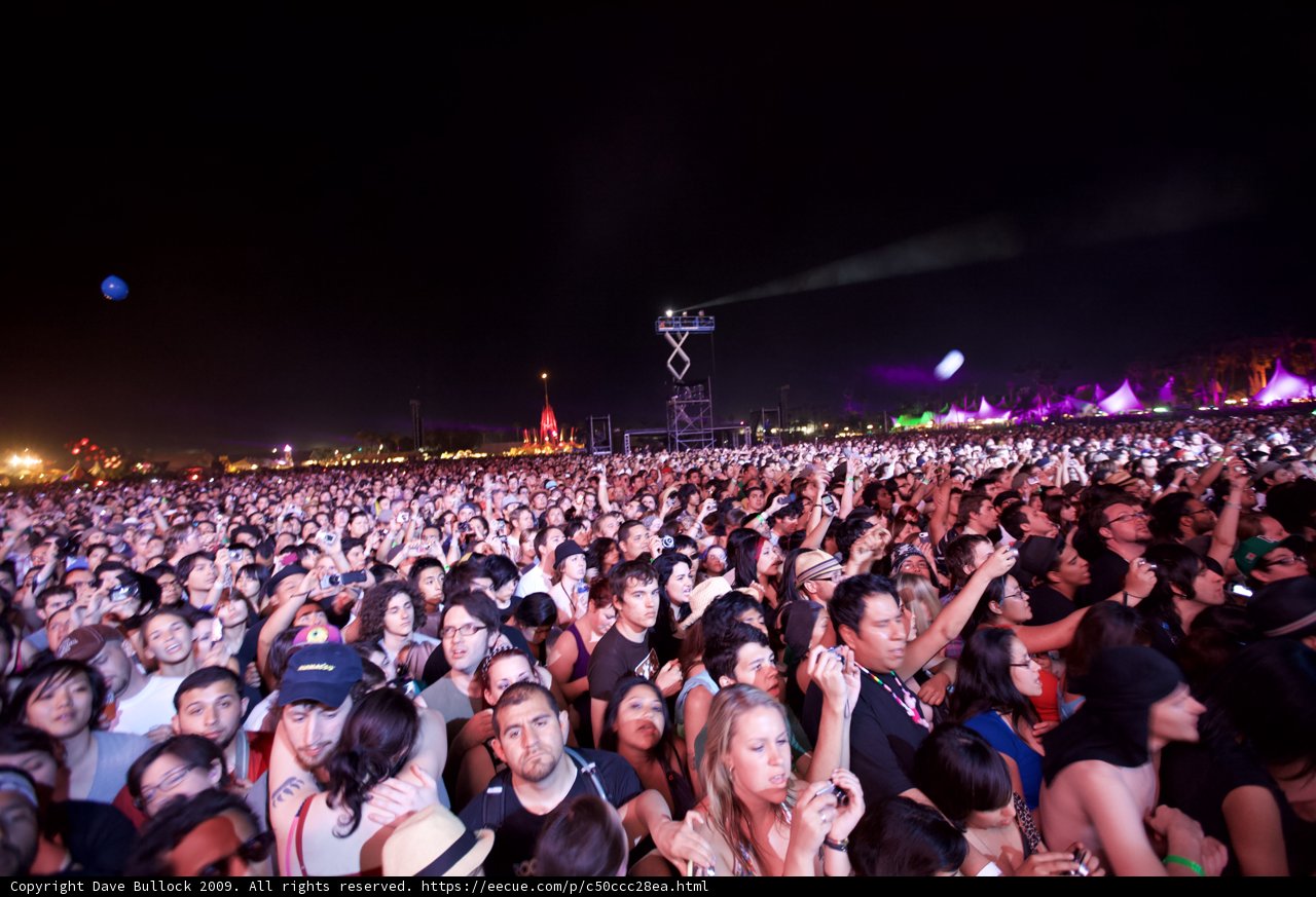 Coachella 2009: Adam Green Rocks The Night Sky in Front of a Crowd