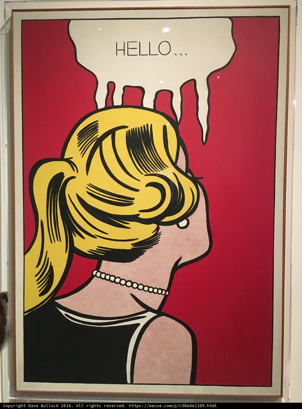 Red Hat Lady in a Yellow World