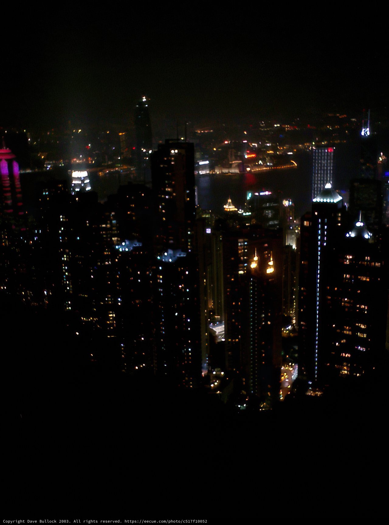 Nighttime Views of Hong Kong's Urban Jungle