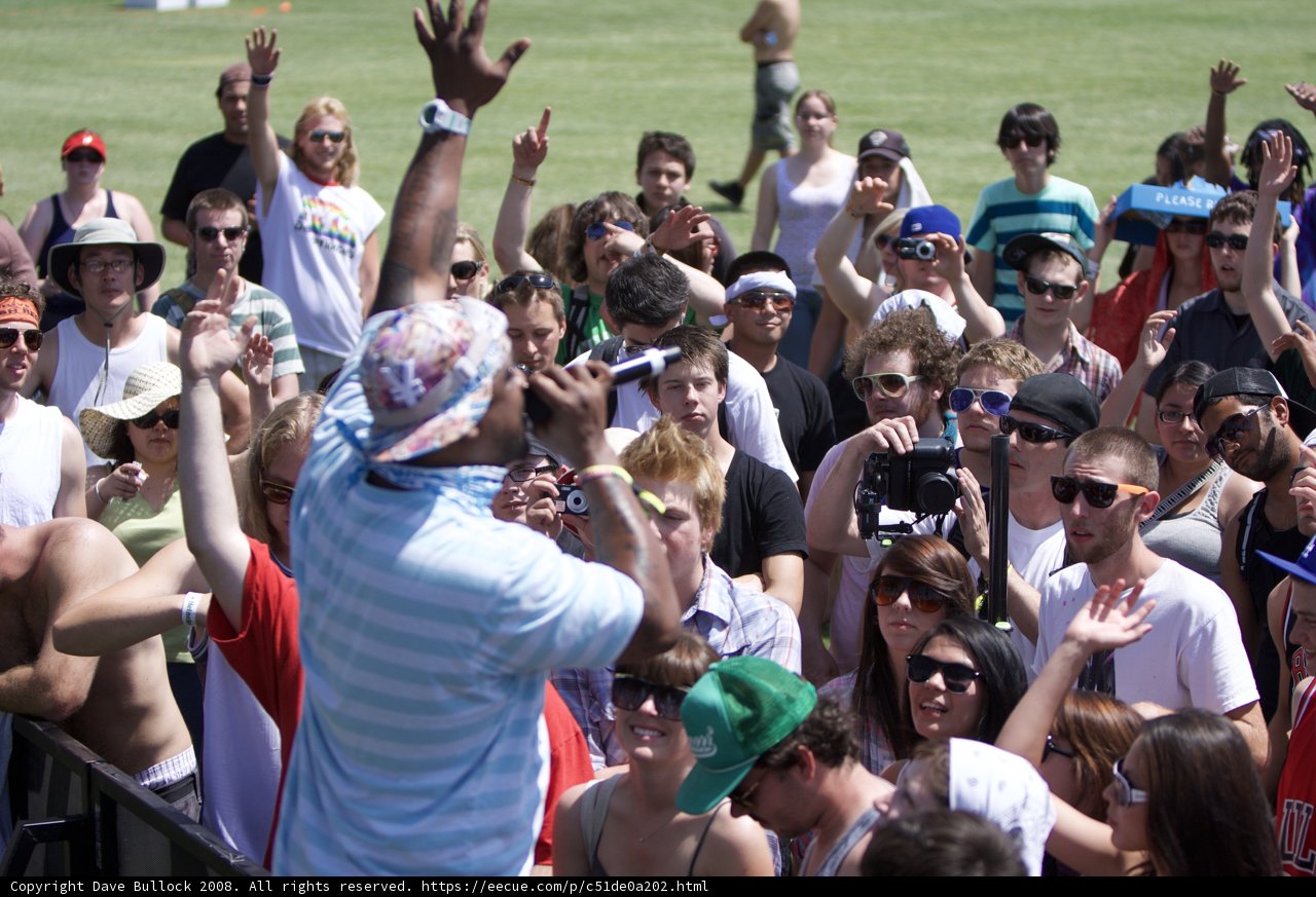 Man lost in technology at Coachella