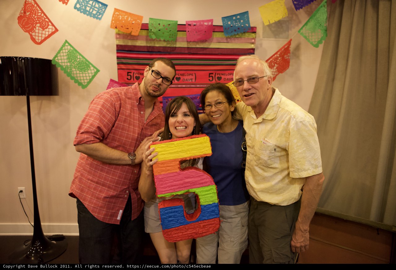 Five-Year Anniversary Fiesta Celebration with Colorful Piñata