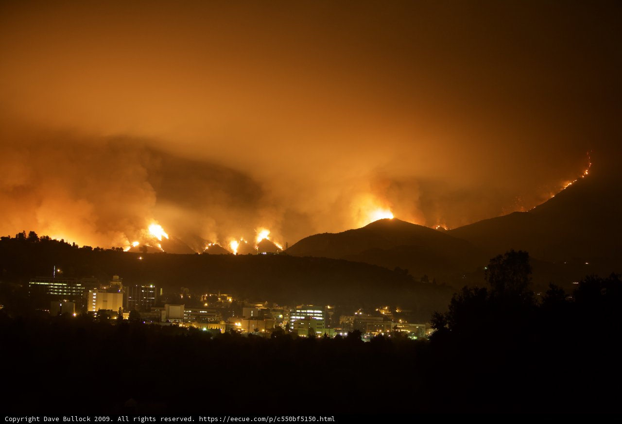 Devastating Station Fire Engulfs Mountains and City
