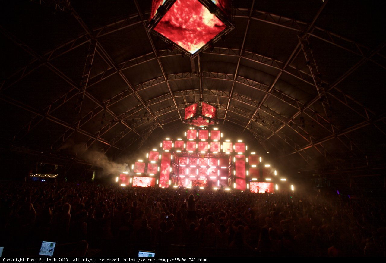 Electrifying Light Show on Coachella's Main Stage