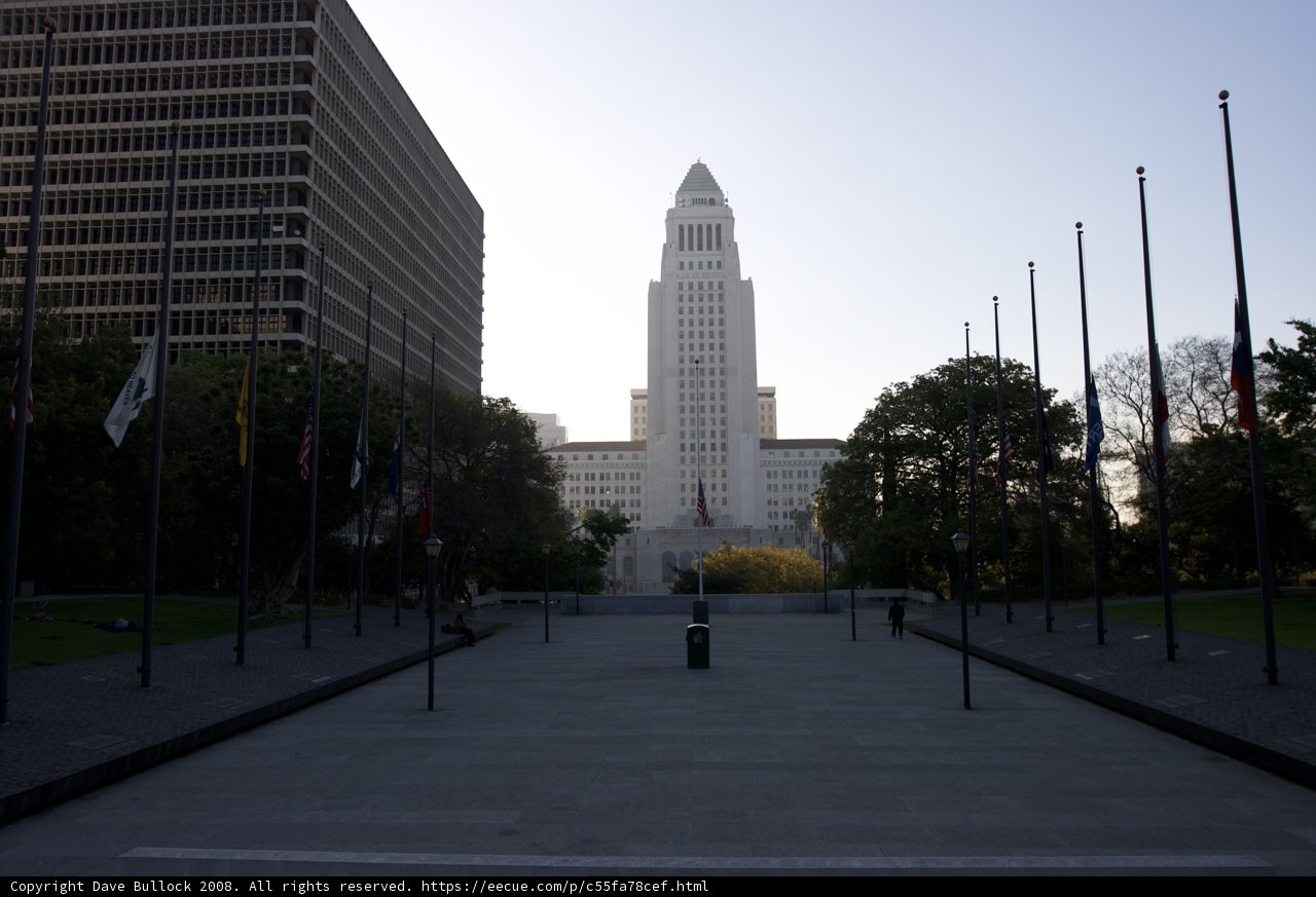 City Hall and the Flagpoles
