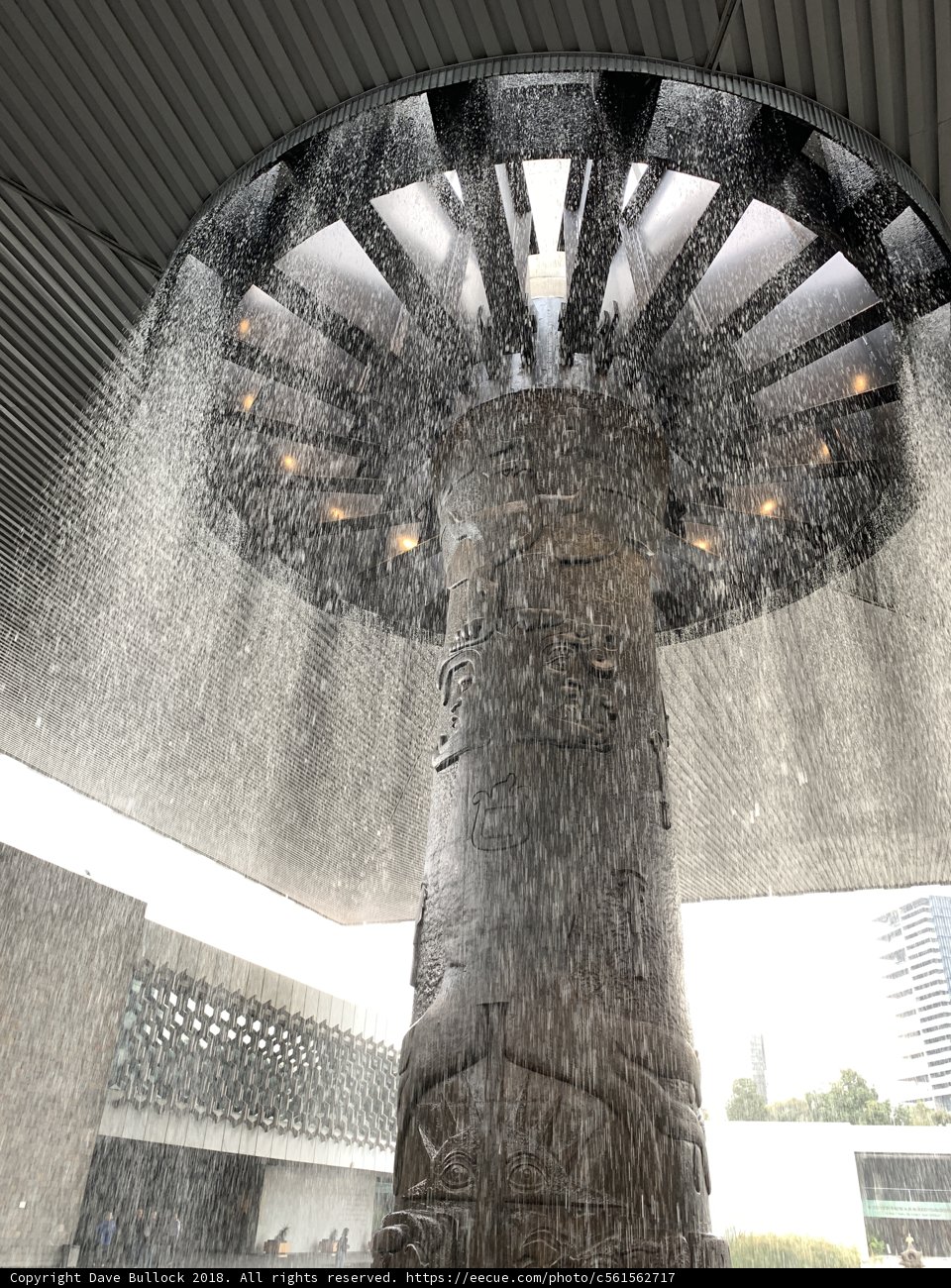 The Majestic Water Fountain with a Wheel in the Middle