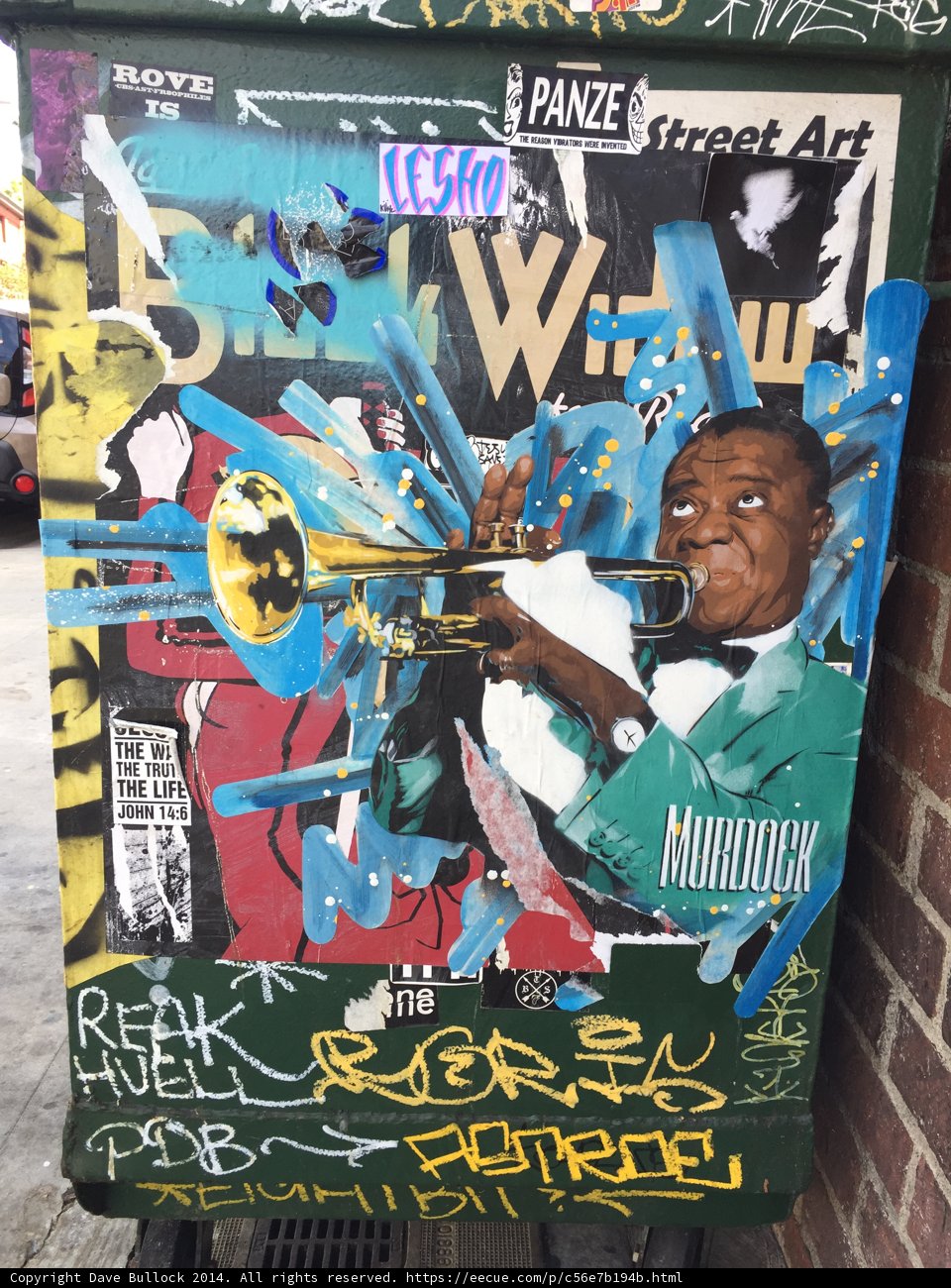 The Louis Armstrong Street Sign