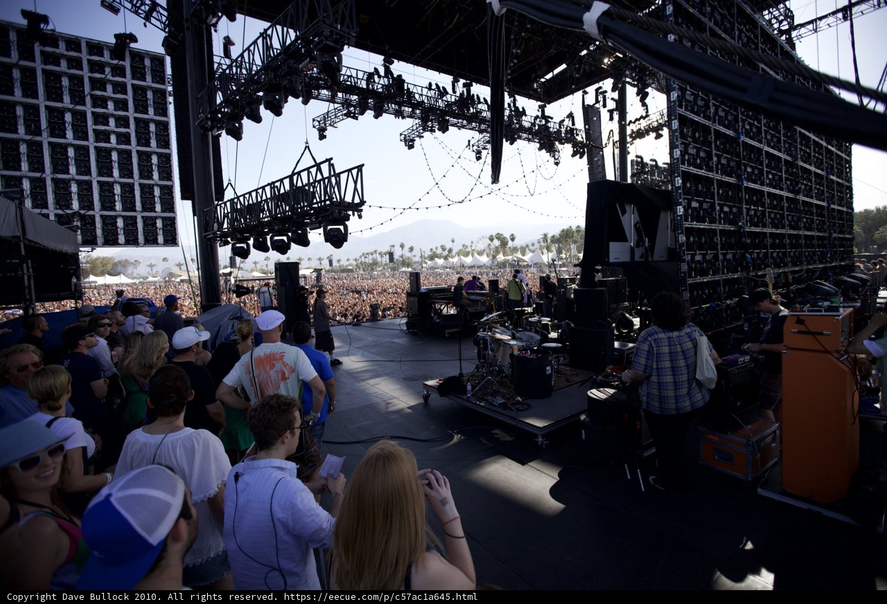Nighttime Concert Crowd