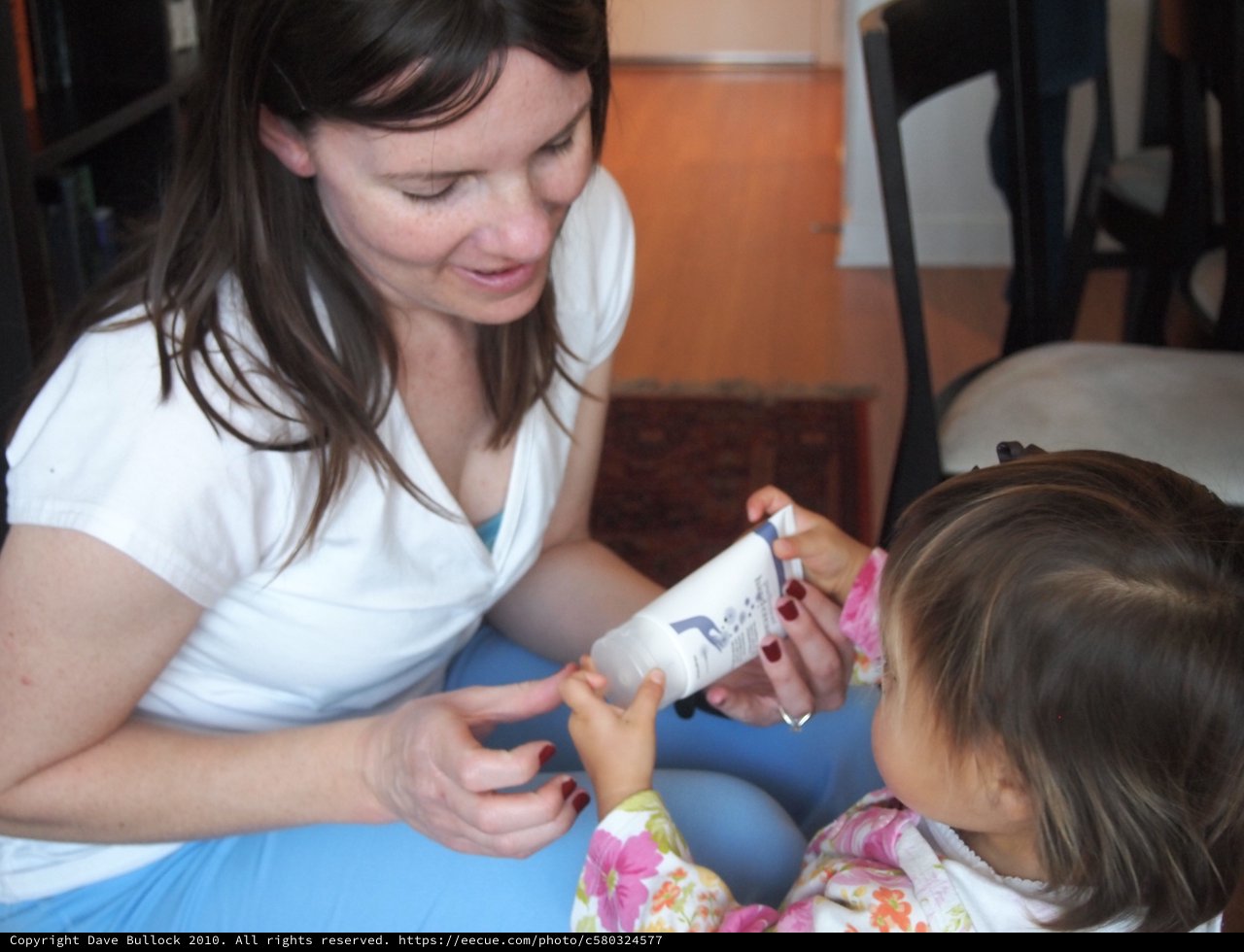 Mother and Toddler Share a Tender Moment Indoors