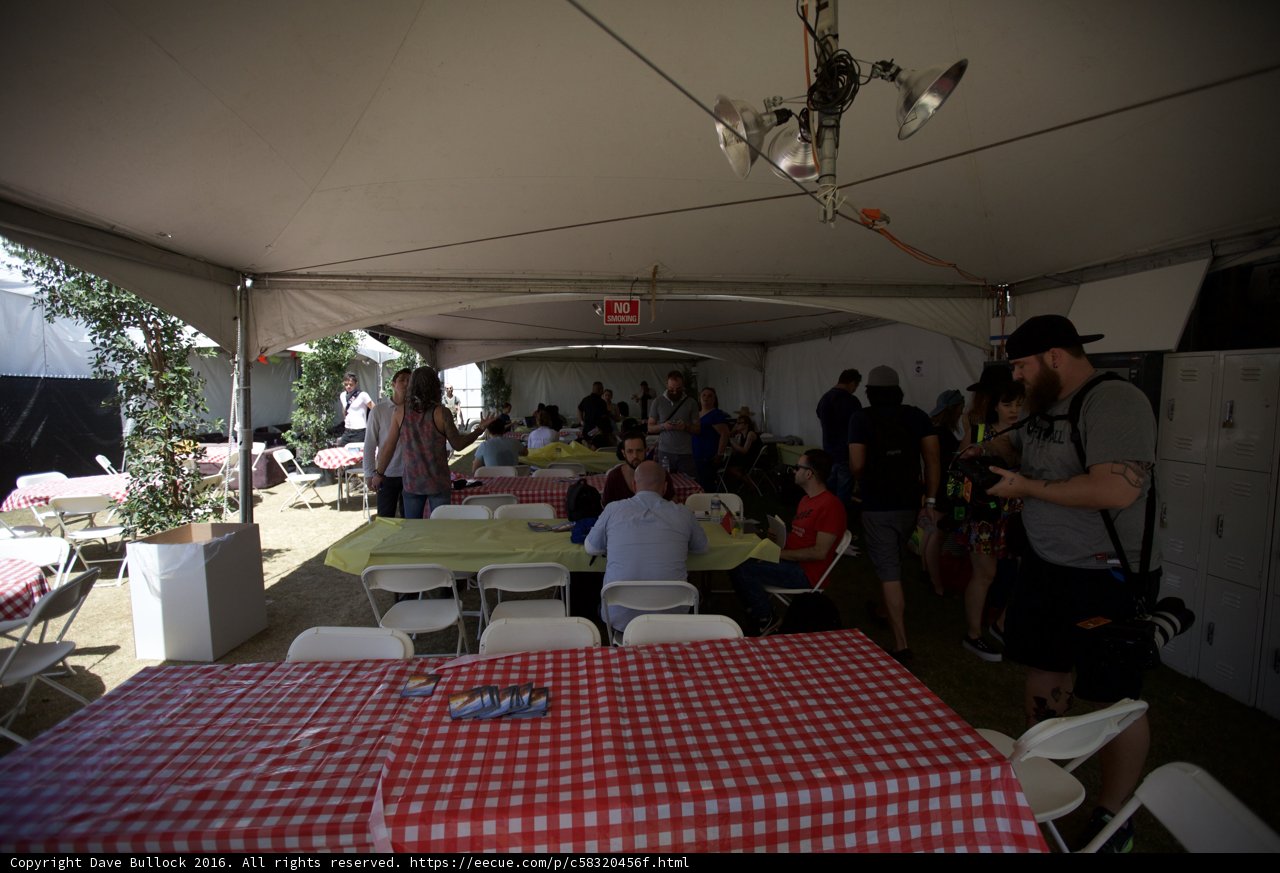 Dining at Coachella