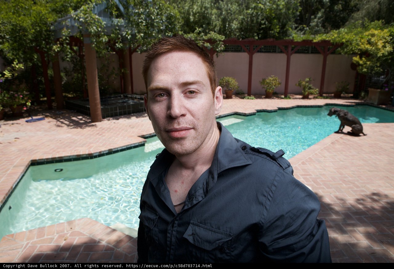 Man Enjoying a Relaxing Day by the Pool