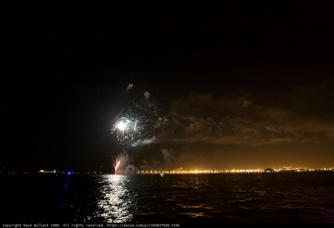 Fireworks Display Over San Francisco Bay