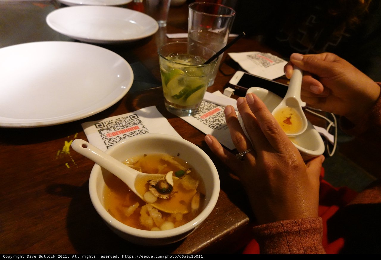 Asian Restaurant Dining Experience with QR Codes