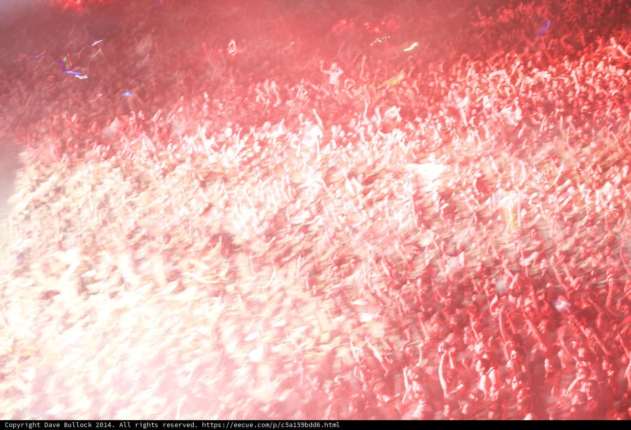 Flares and Confetti Fly in Coachella's Crowded Sky