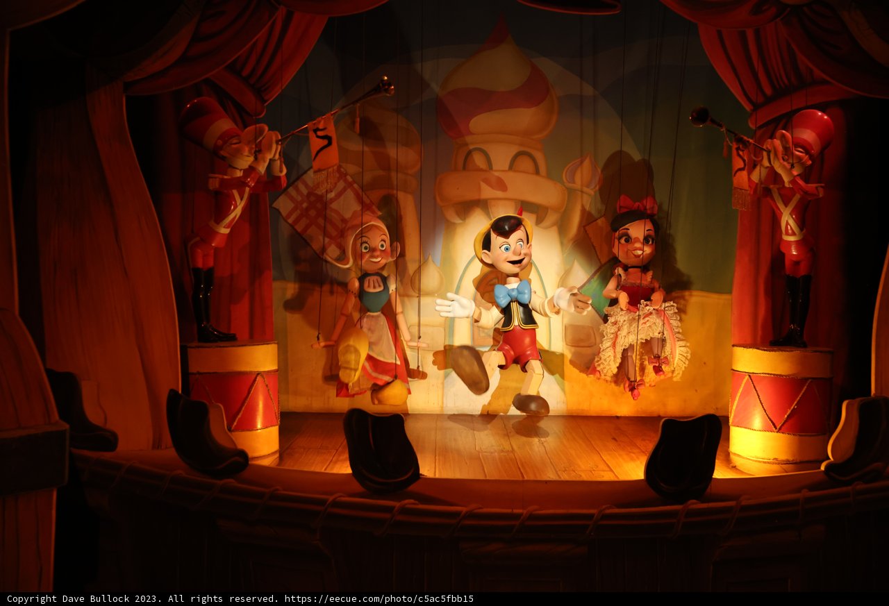 The Nutcracker Toy in a Theatrical Stage Setup