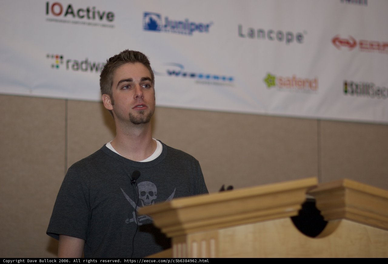 Keynote Speaker Addresses Crowd at Black Hat 2 Conference