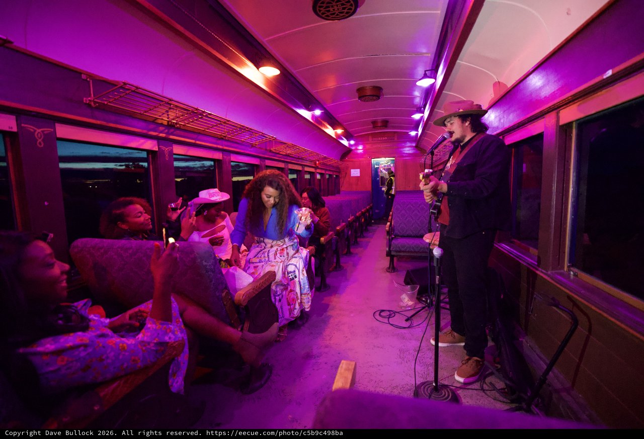 Live Music Performance on Vintage Train Car