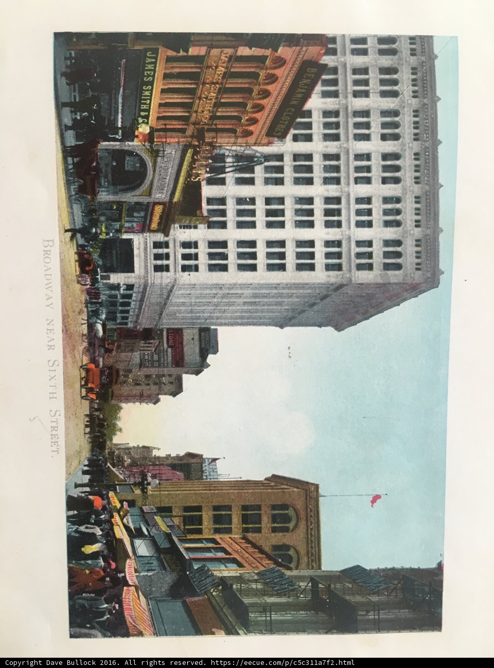 Vintage Cityscape Postcard