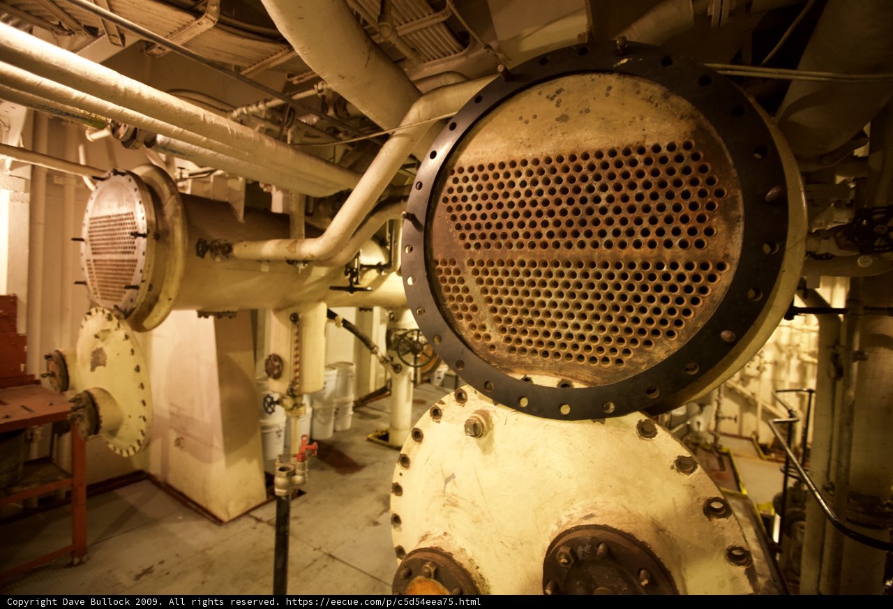 The Inner Workings of a Mighty Ship's Engine Room