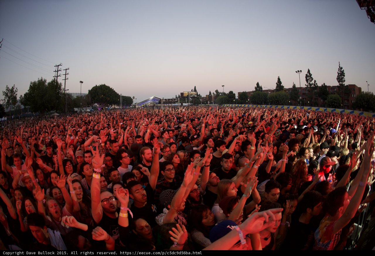 Massive Crowd Red Glow