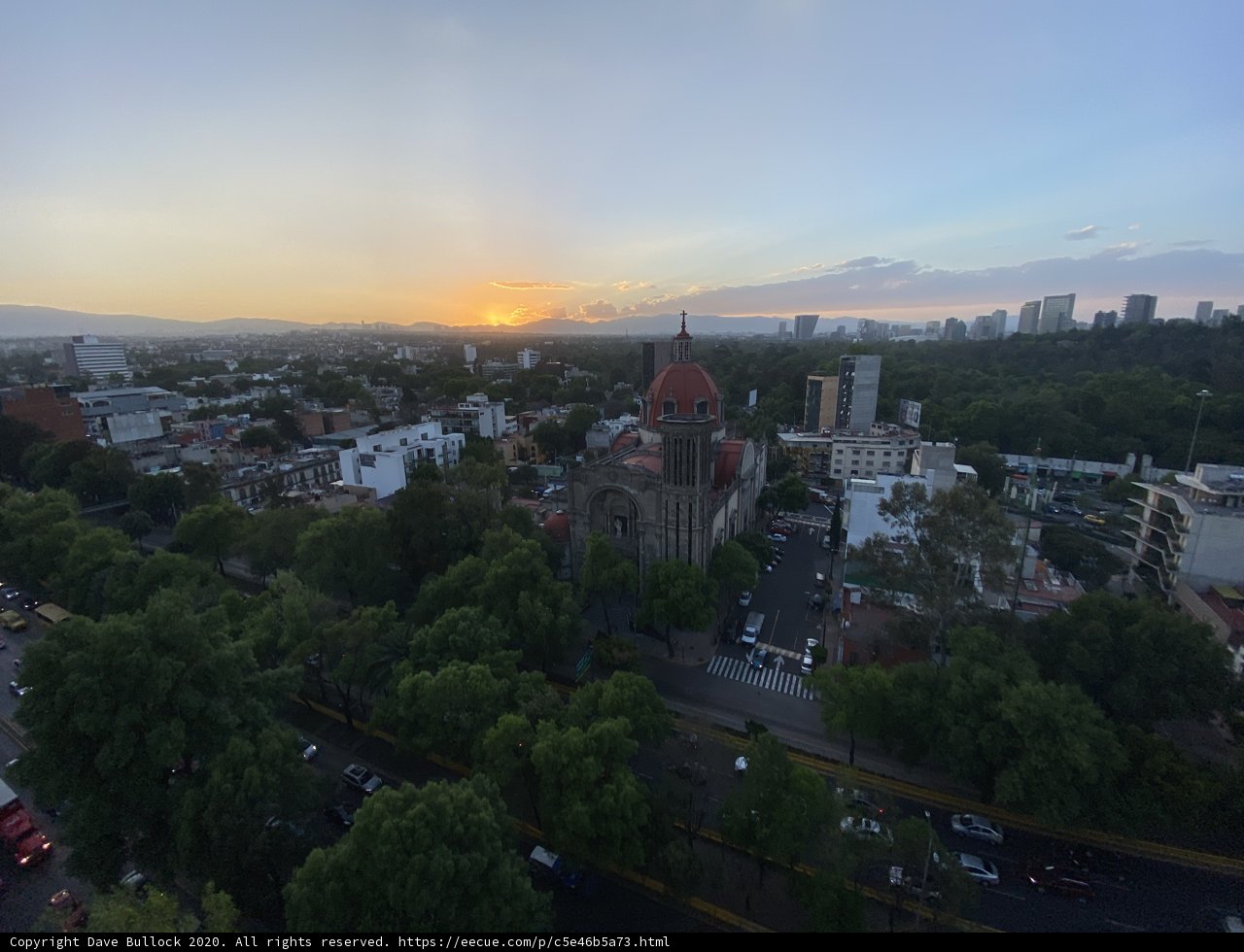 City of Mexico Sunset