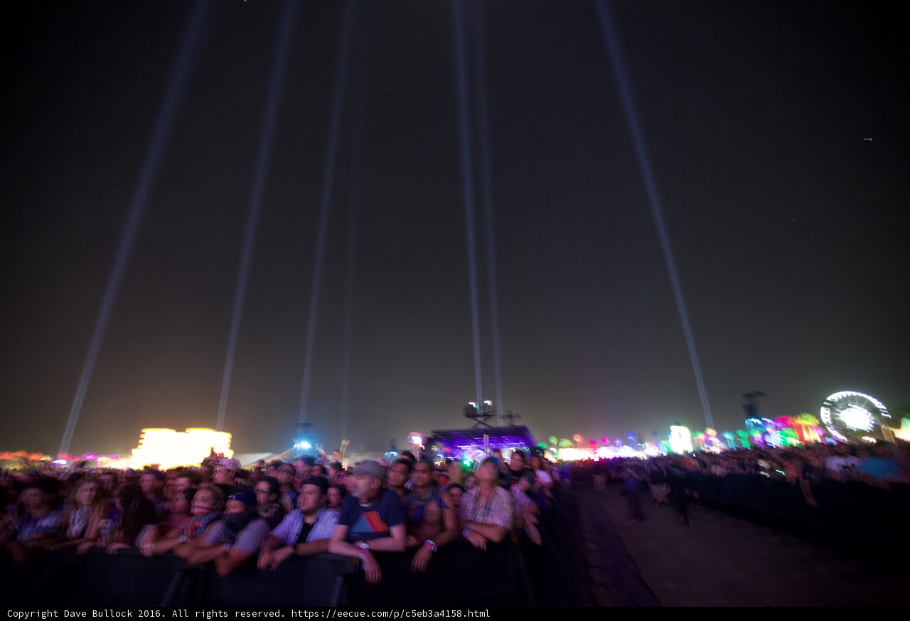 Illuminated Crowd at Coachella Concert
