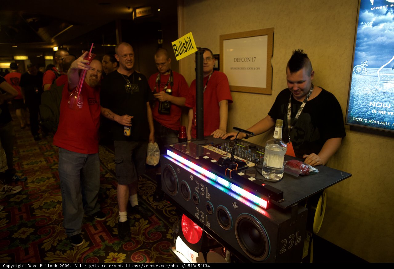The Deejay in Red