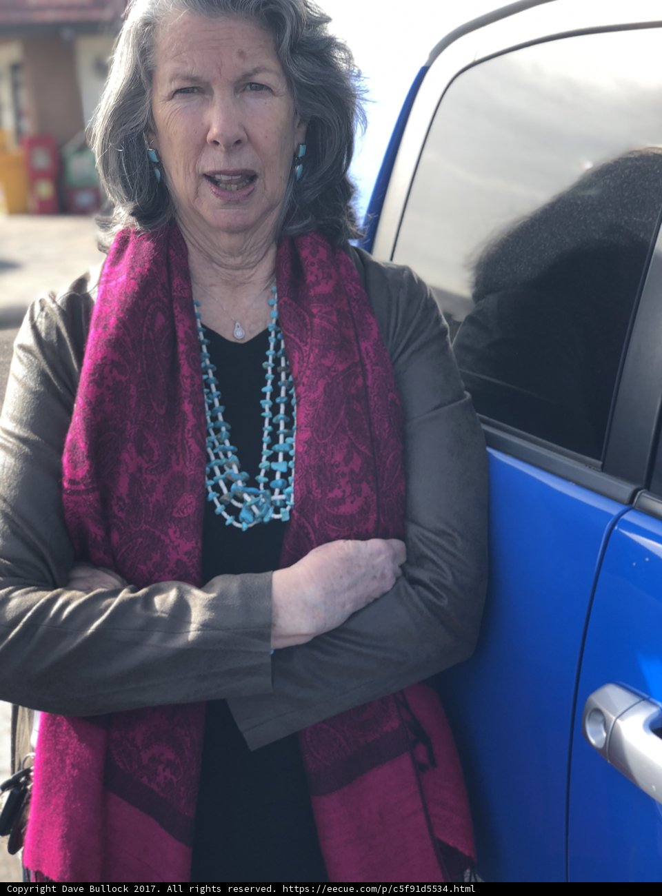 Lady in Blue: Rhoda and Her Car