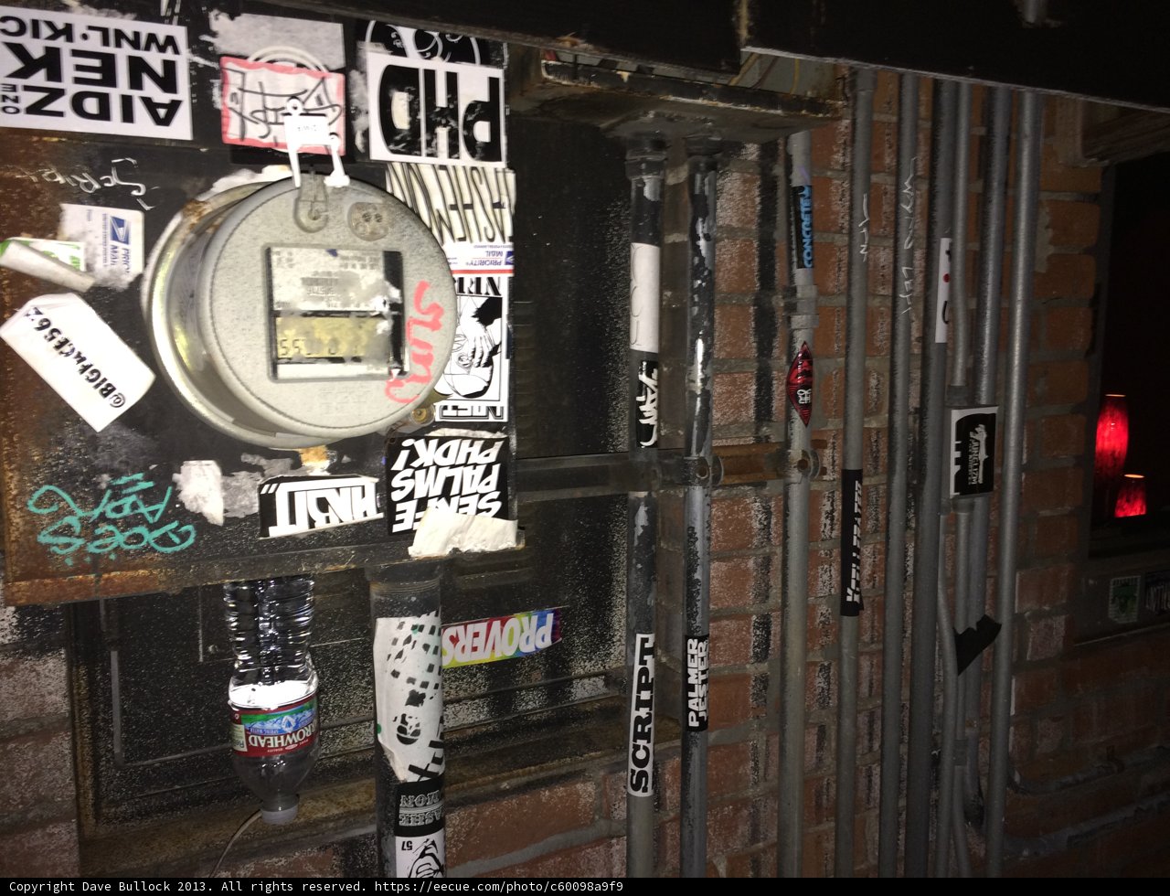 Sticker Wall of LA Pub