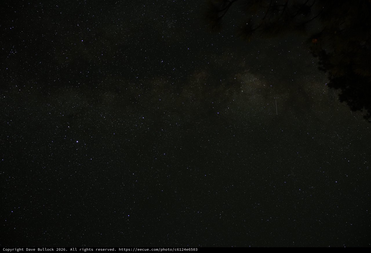 Milky Way Glows Over Lassen Volcanic Night Sky