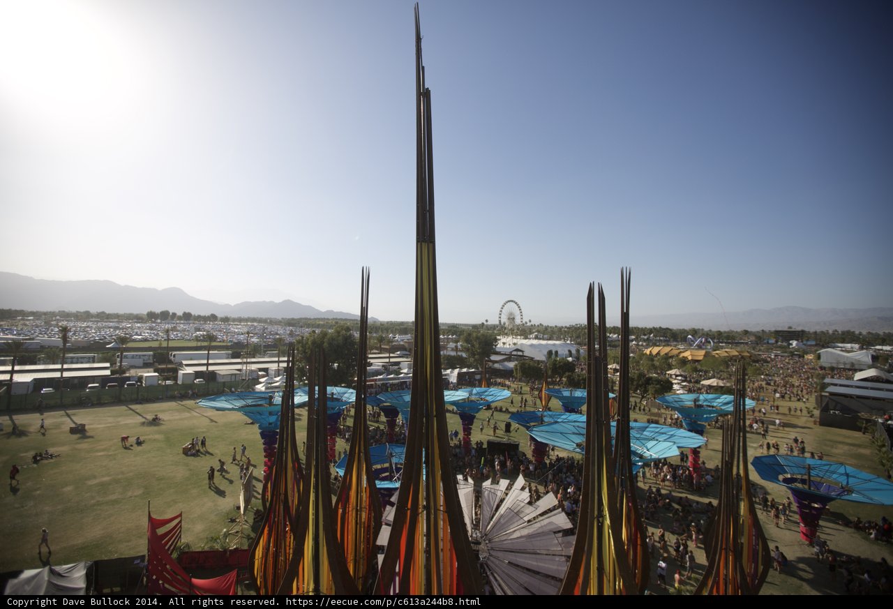 A Bird's Eye View of Coachella Festival