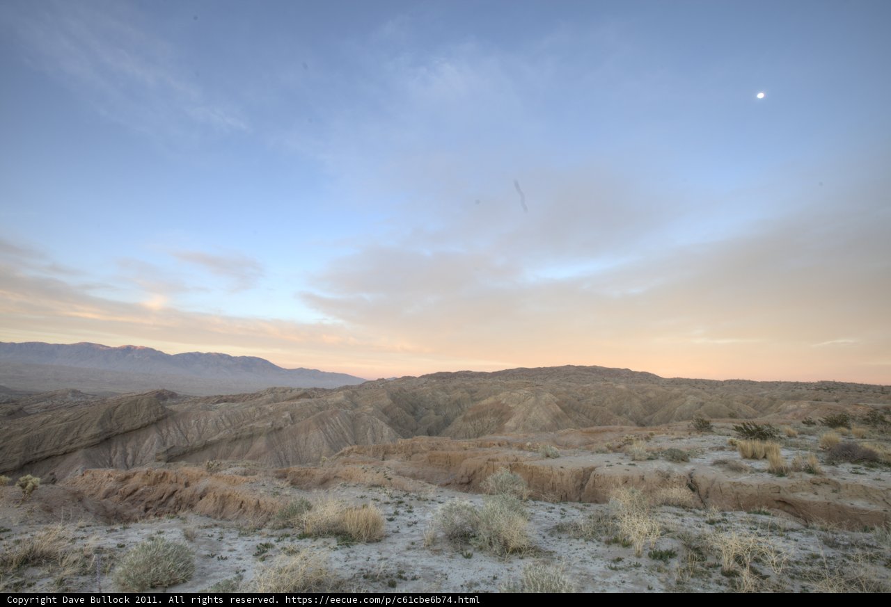Sunset Flight over Anza-Borrego Desert