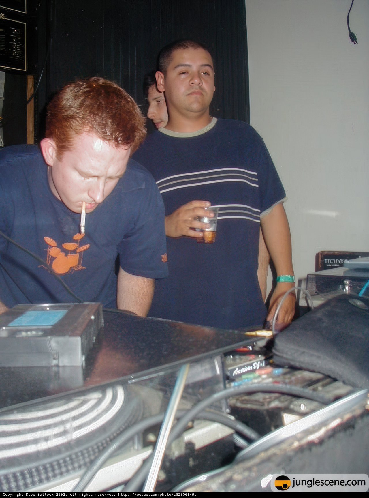 Mastering the Music: Two Men at the DJ Mixer