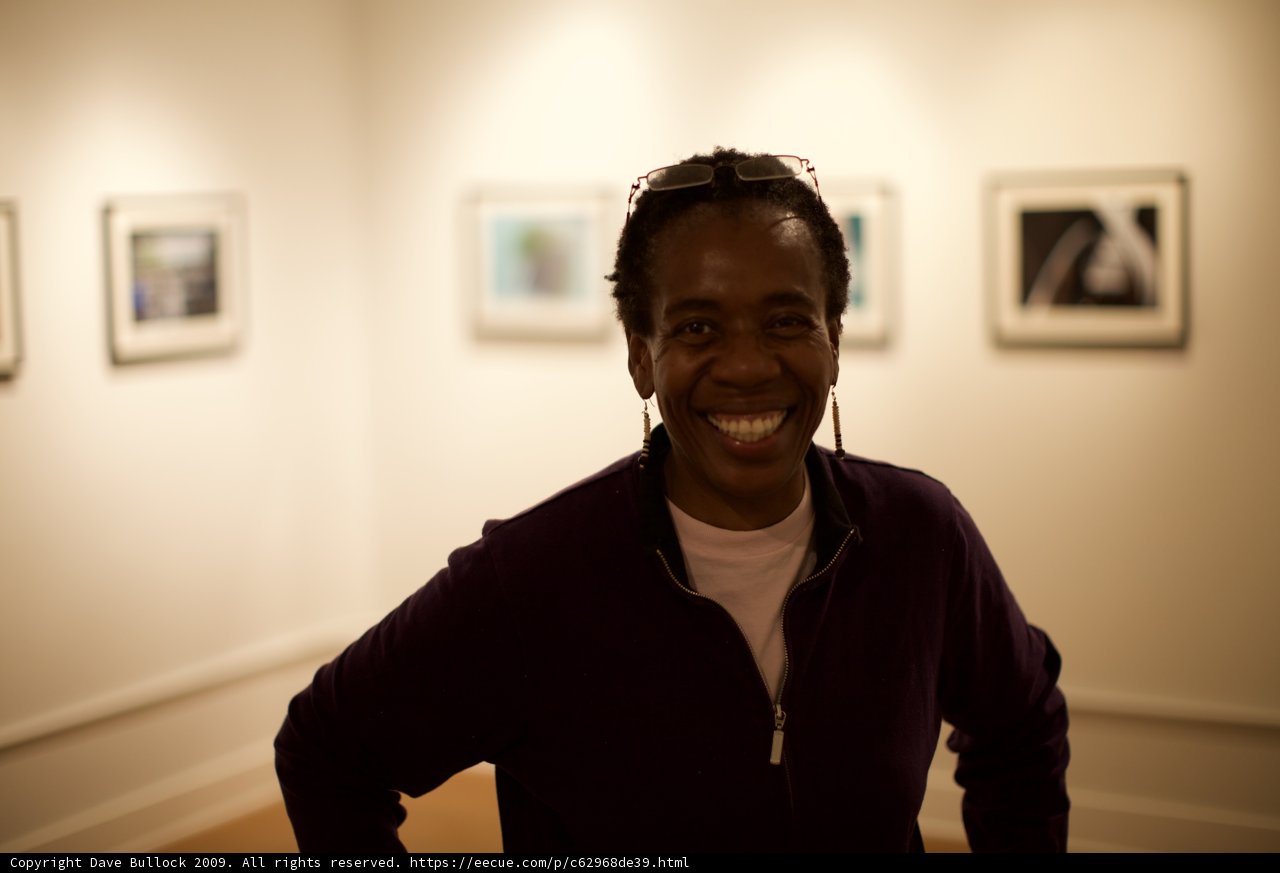 Happy Man in front of Art Gallery Photo