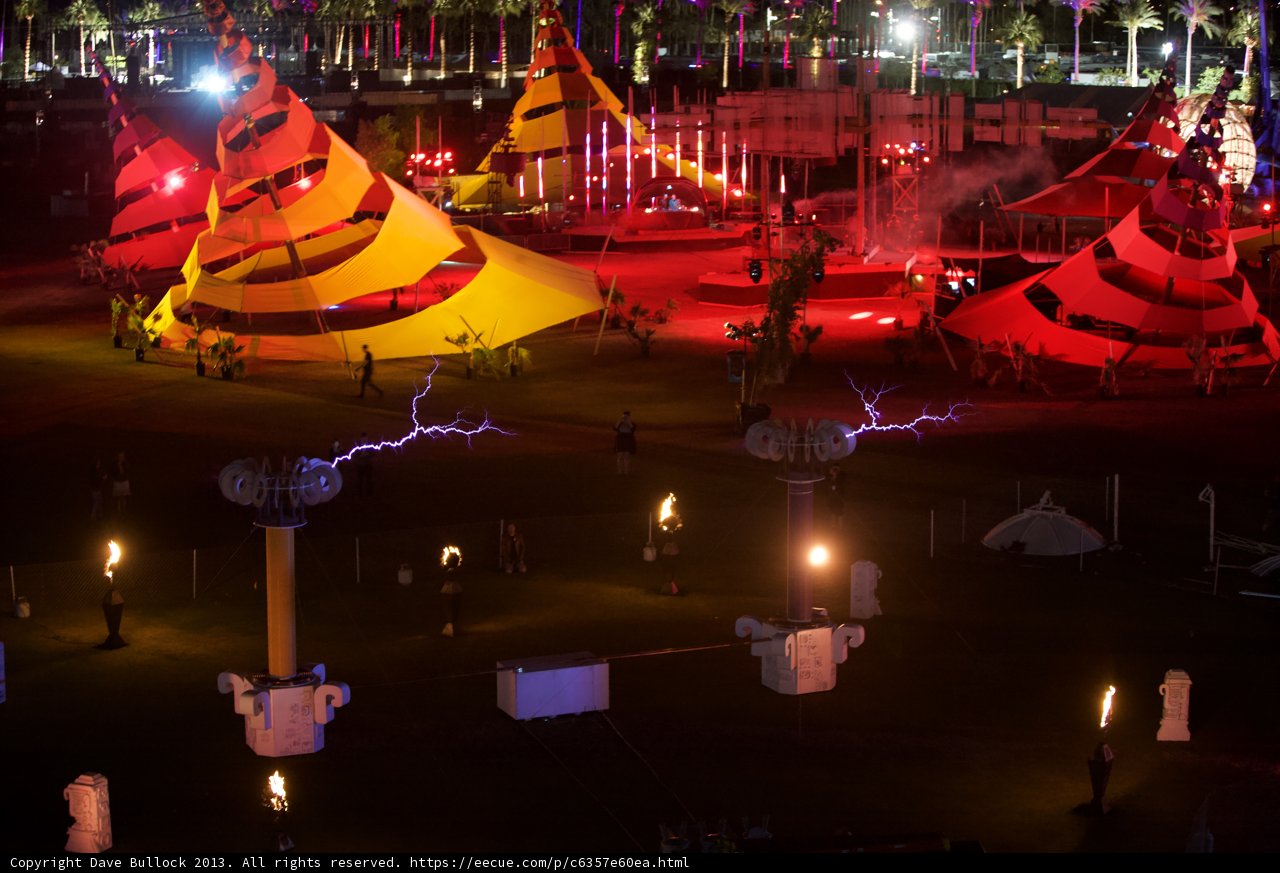 Colorful Lights and Circus Vibes at Coachella