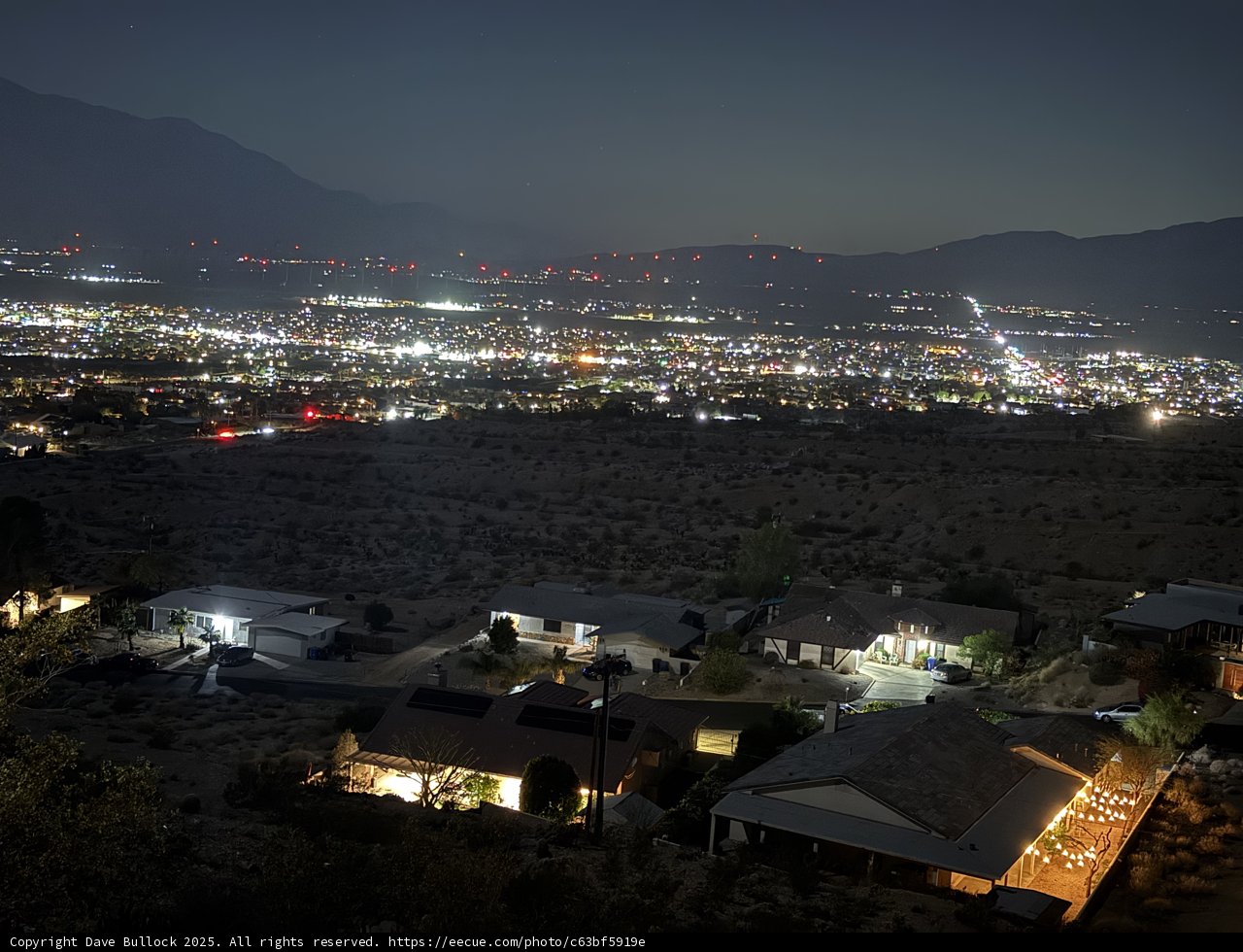 Desert Hot Springs: Nighttime Panorama
