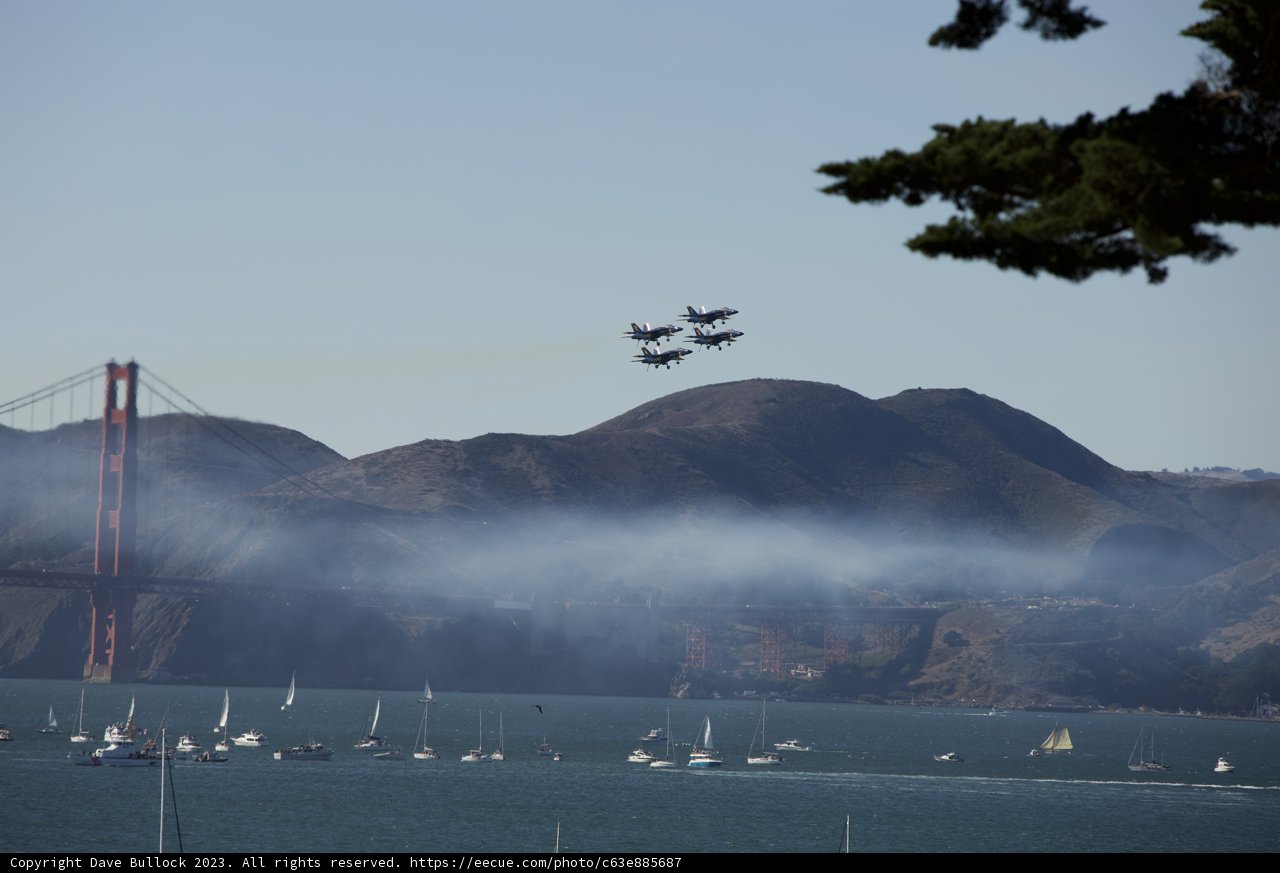 Sky Ballet Over San Francisco Bay
