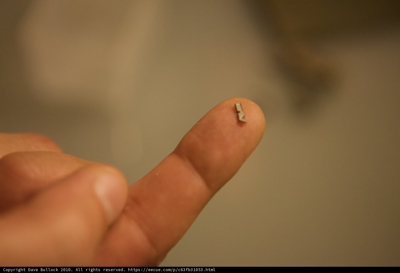 Tiny Screw in Finger