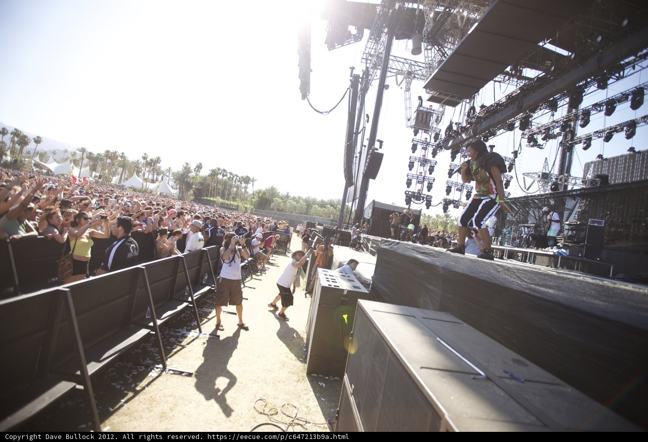 Skateboarder Rocks Coachella Stage