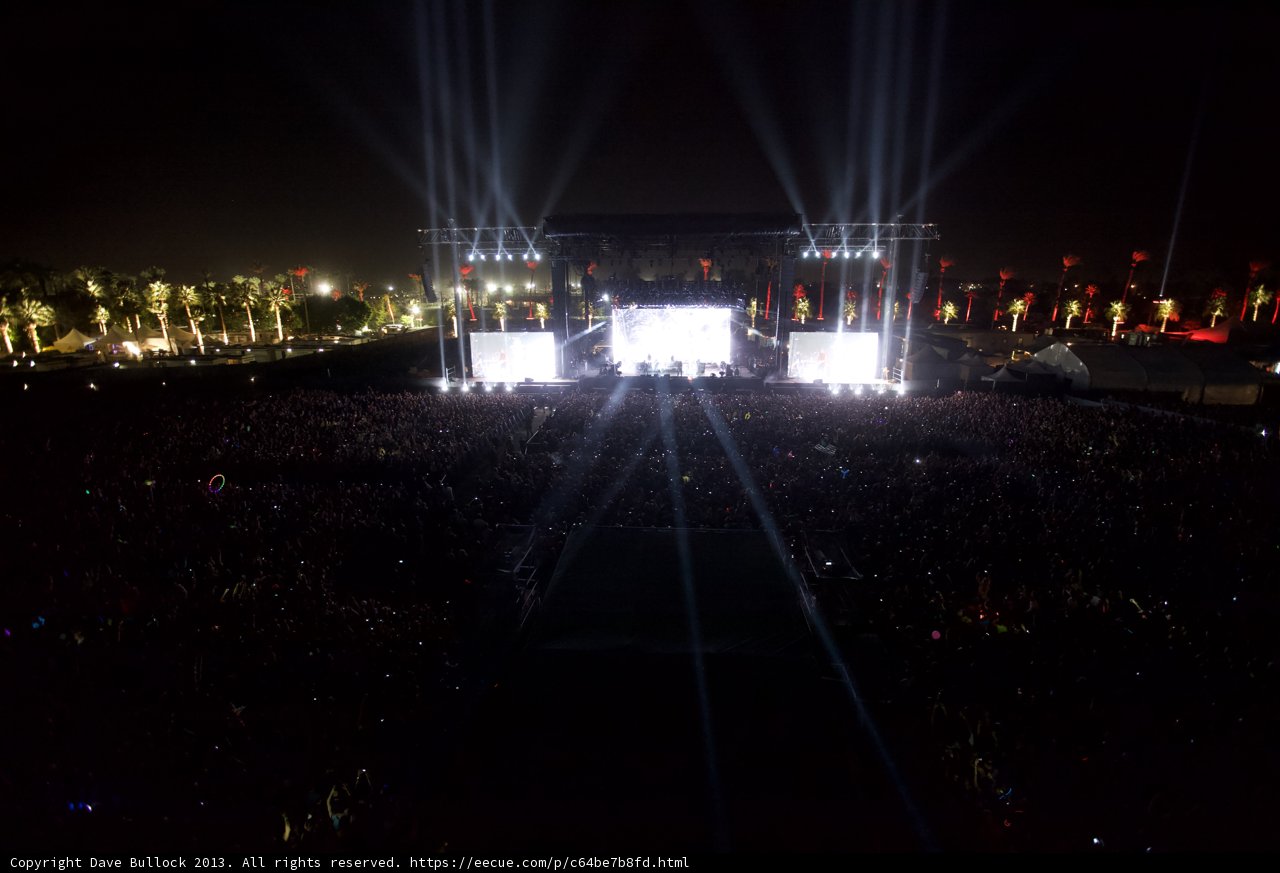 A Sea of Lights: The Energetic Crowd at Coachella