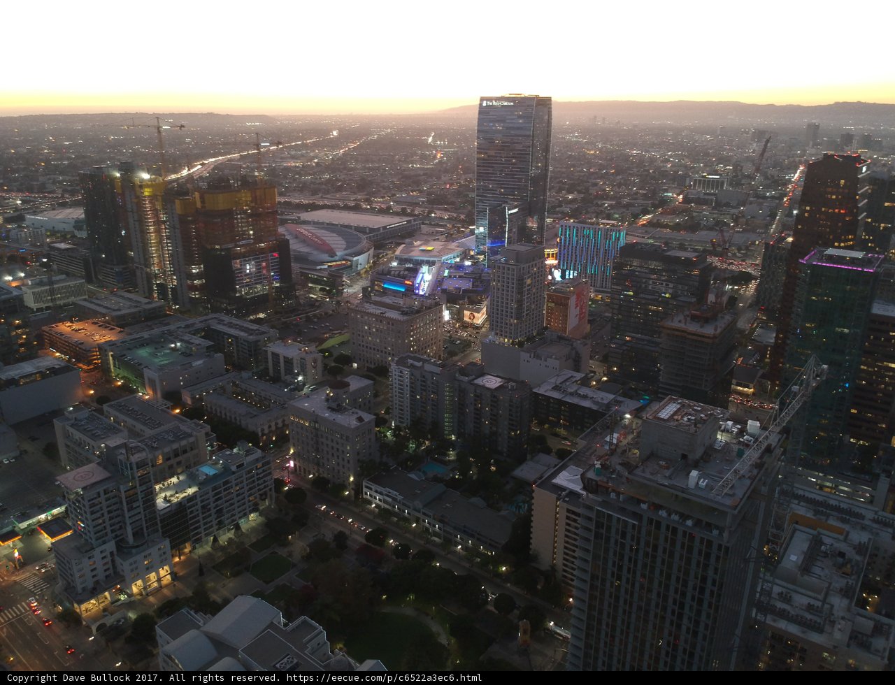 Aerial View of Downtown Los Angeles