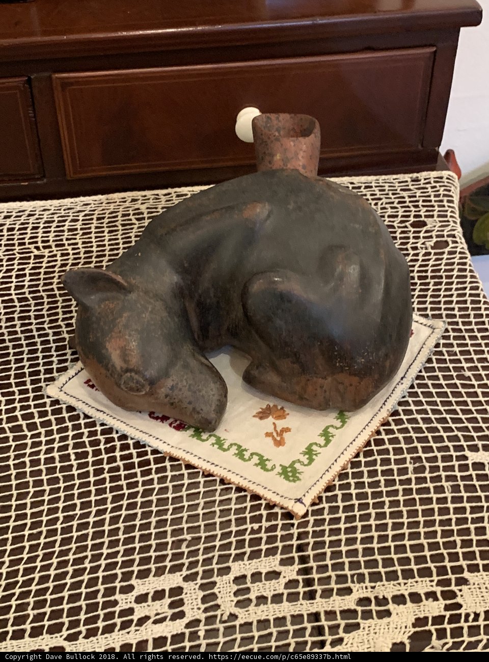 Wooden Dog Statue Adds Charm to Home Decor