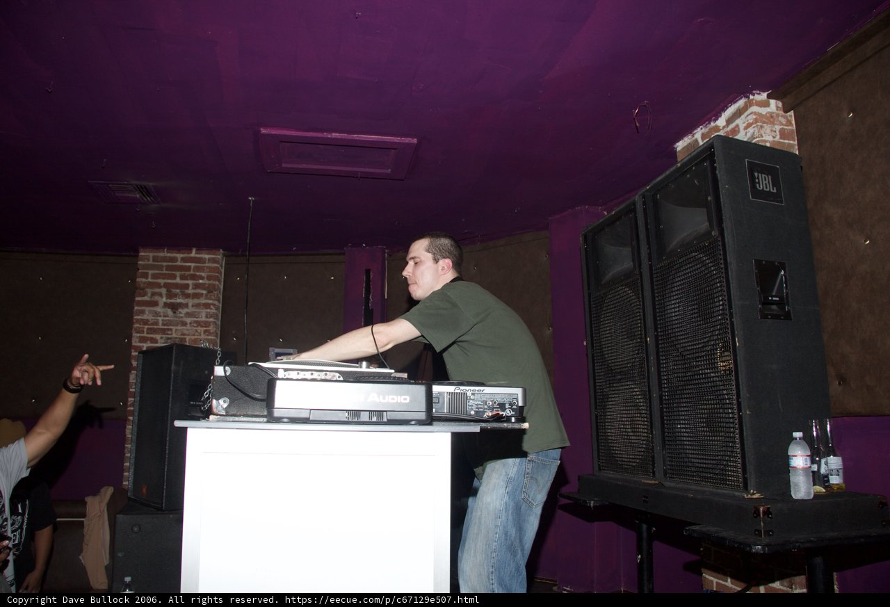 DJ Sets Up for the Night