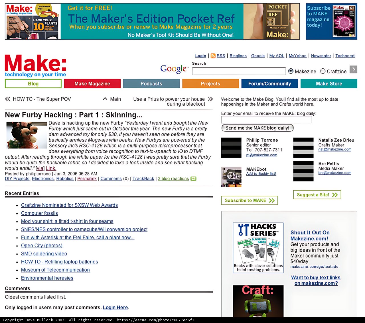 The New and Improved Make Website Homepage