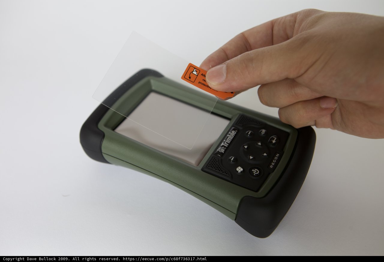 Hand-Held Computer in Use