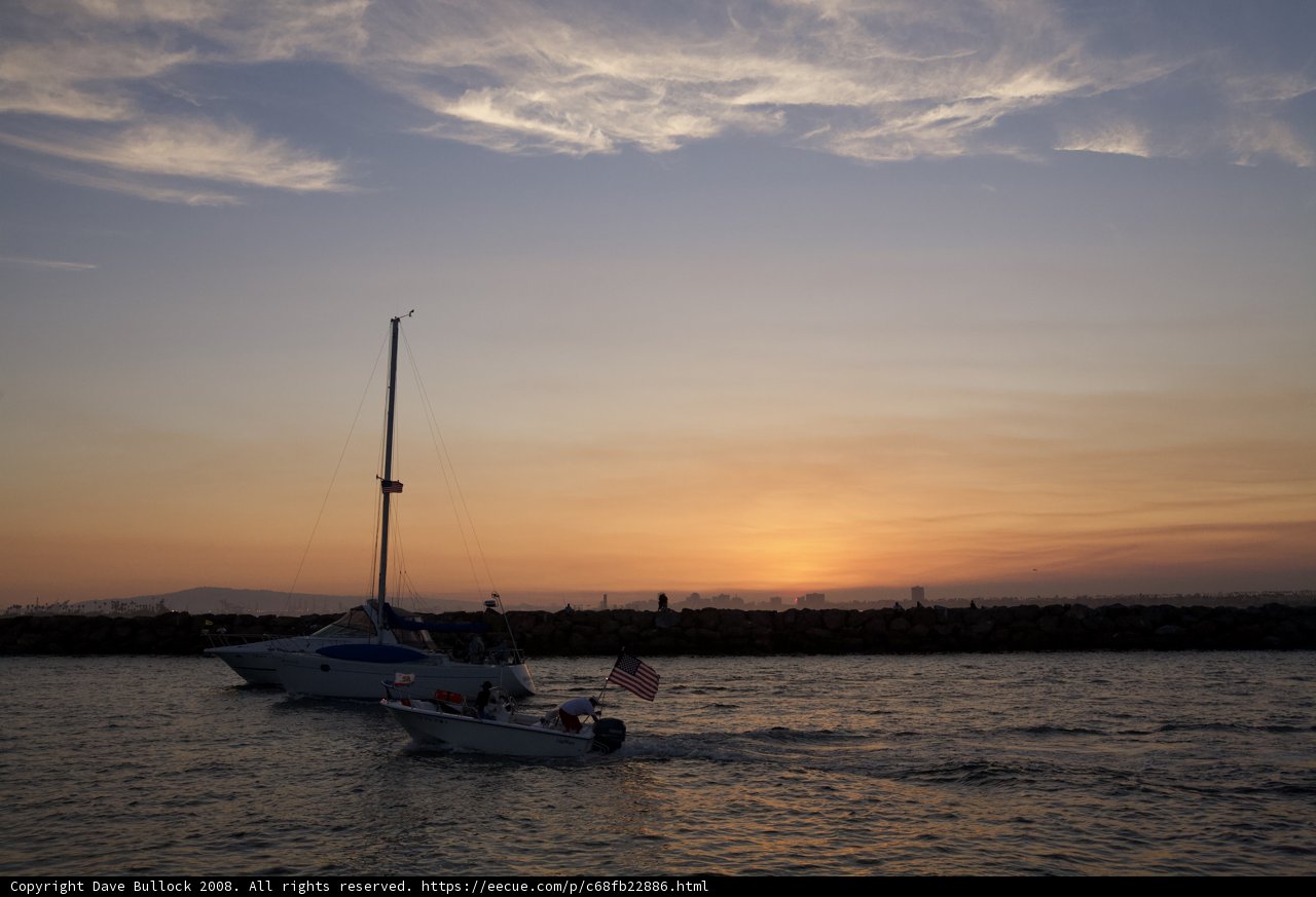 Sailboats at Sunset