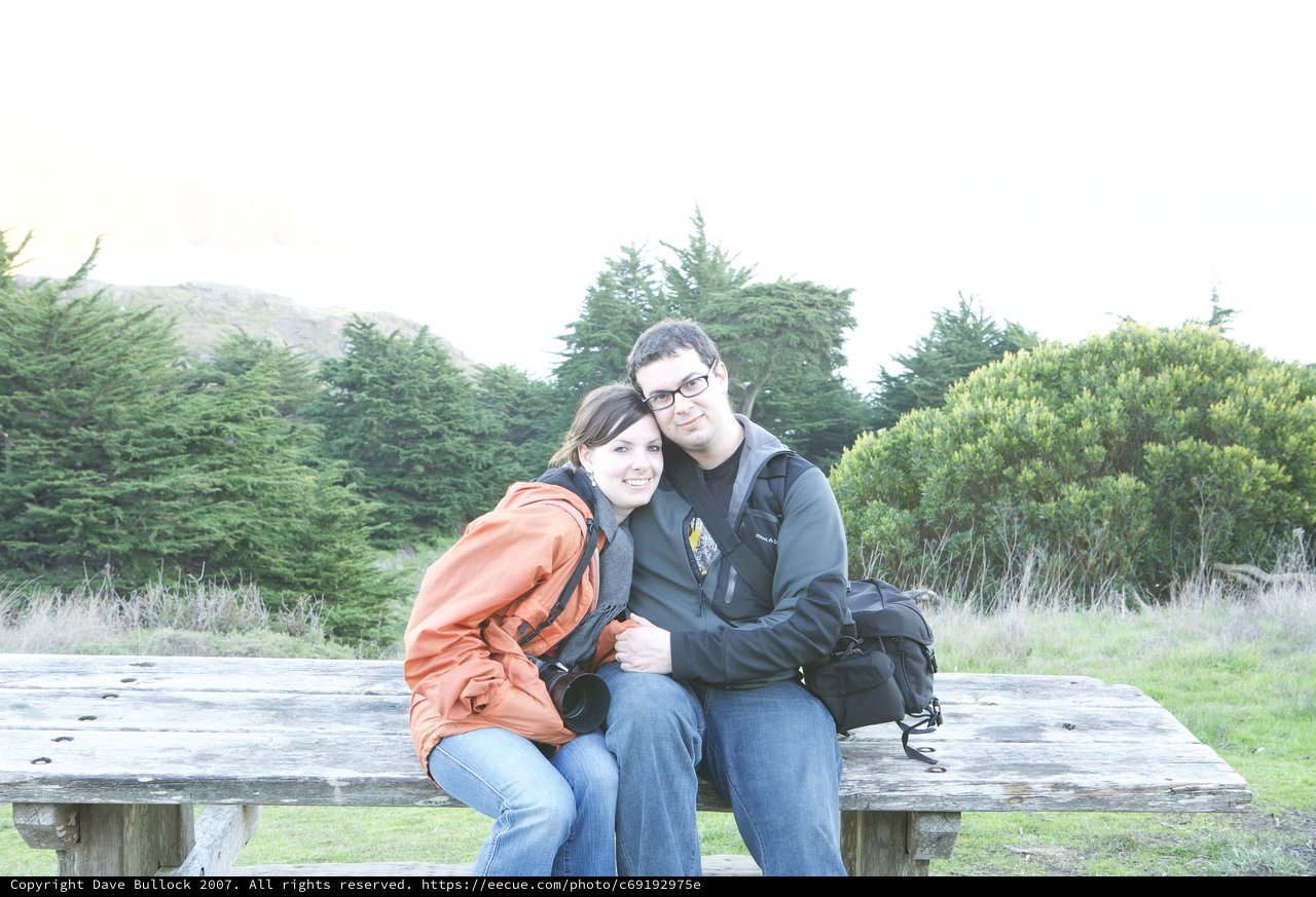 Couple Embracing at Point Bonita Coastal Park
